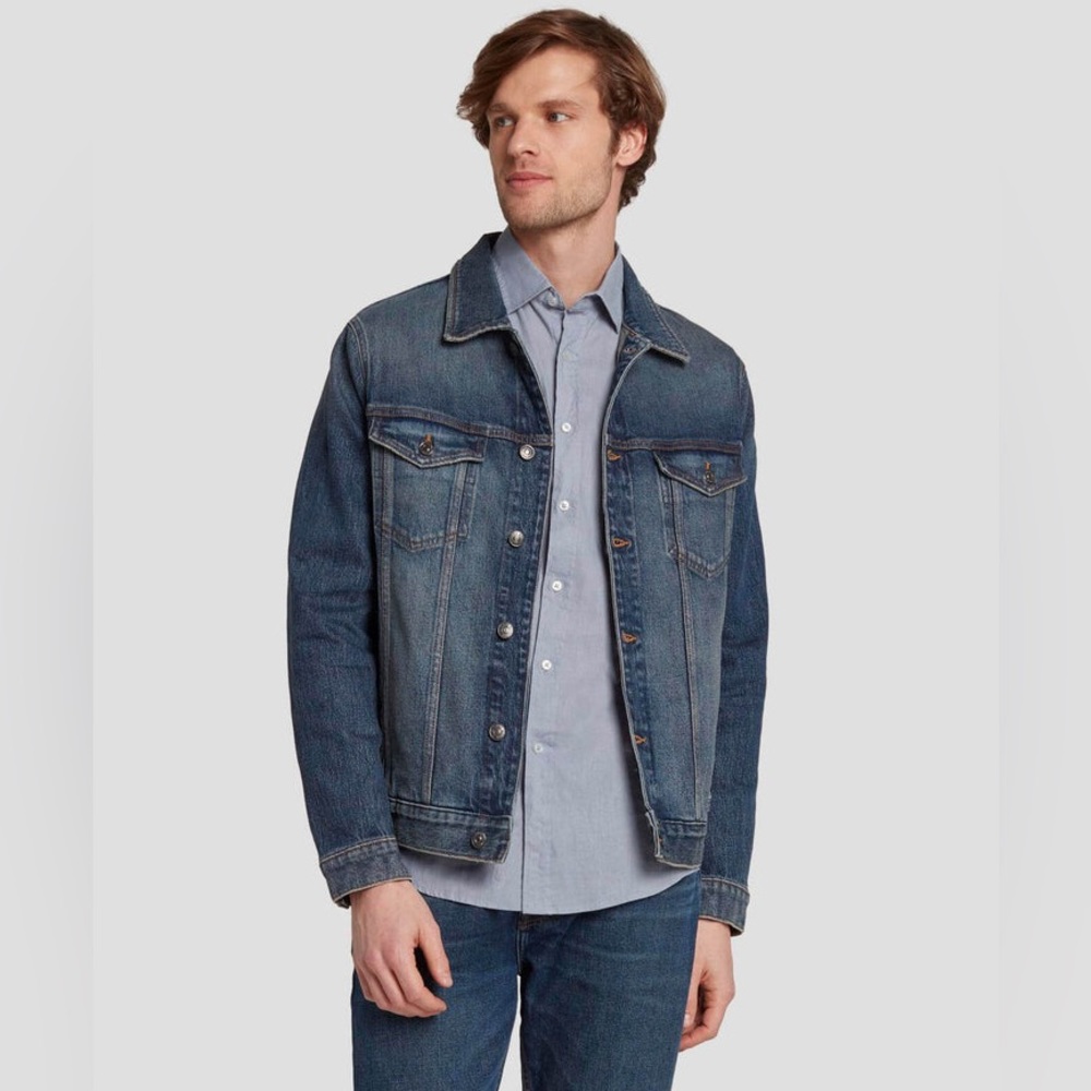 7 for all mankind  jeans Men or women Blue Denim Jacket sizeS